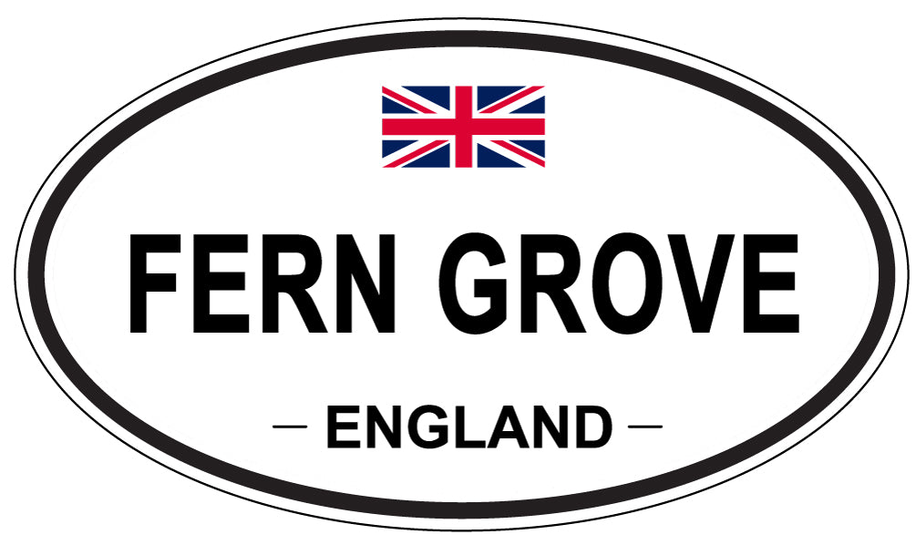FERN GROVE, England - Oval Magnet