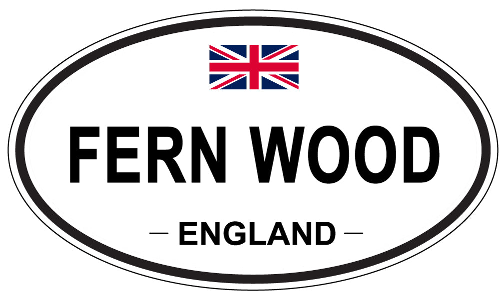 FERN WOOD, England - Oval Magnet