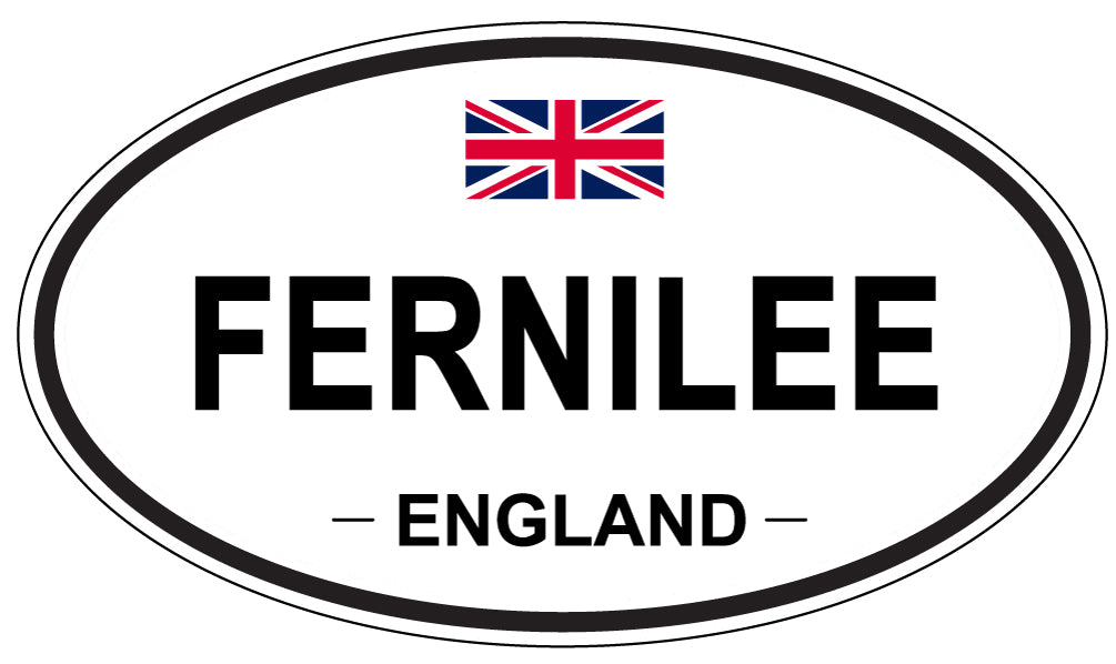 FERNILEE, England - Oval Magnet