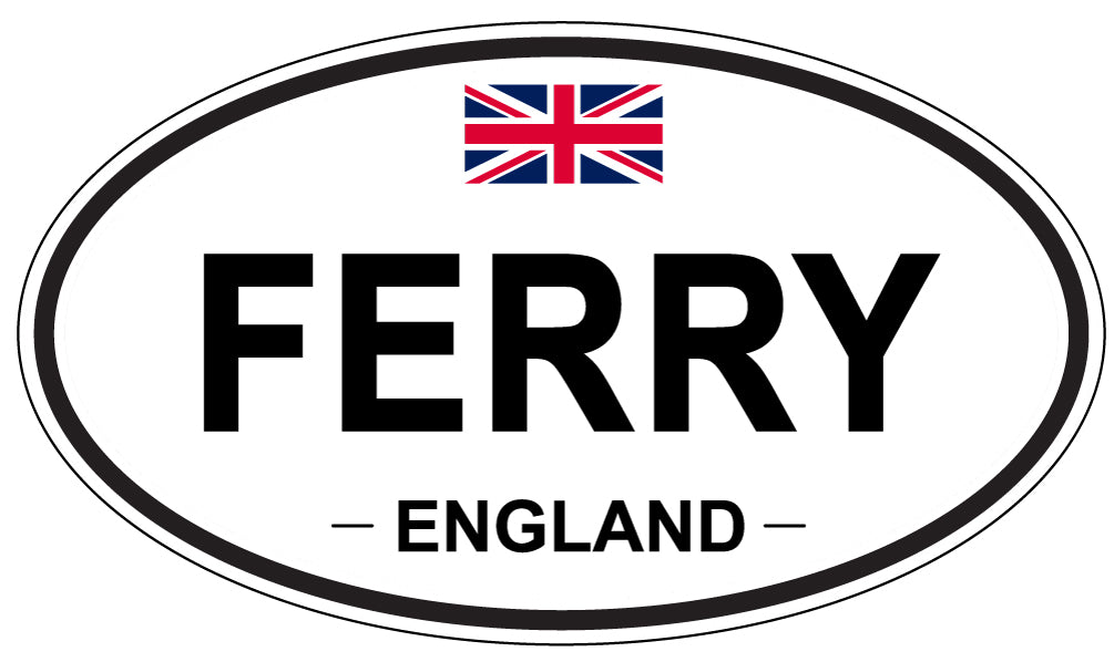 FERRY, England - Oval Magnet