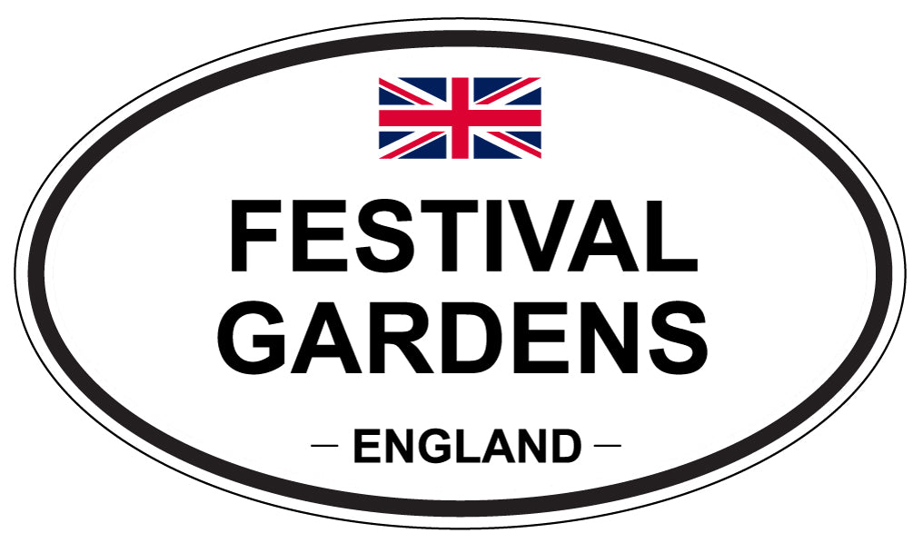FESTIVAL GARDENS, England - Oval Magnet