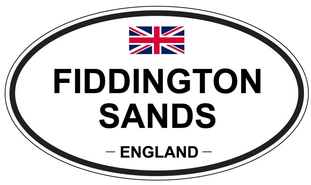 FIDDINGTON SANDS, England - Oval Magnet