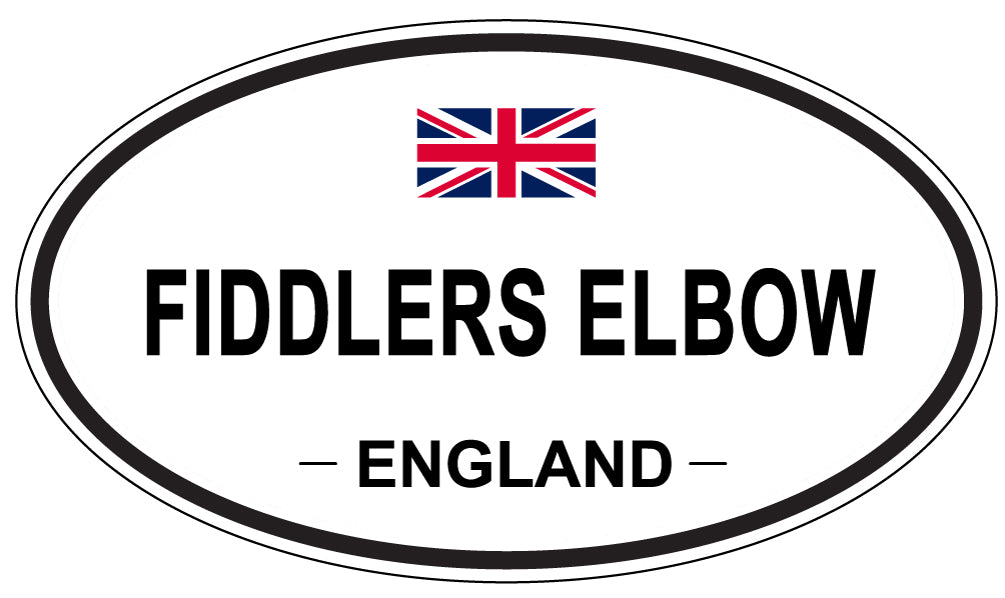 FIDDLERS ELBOW, England - Oval Magnet