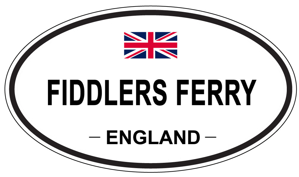 FIDDLERS FERRY, England - Oval Magnet