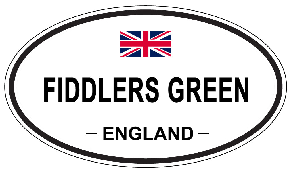 FIDDLERS GREEN, England - Oval Magnet
