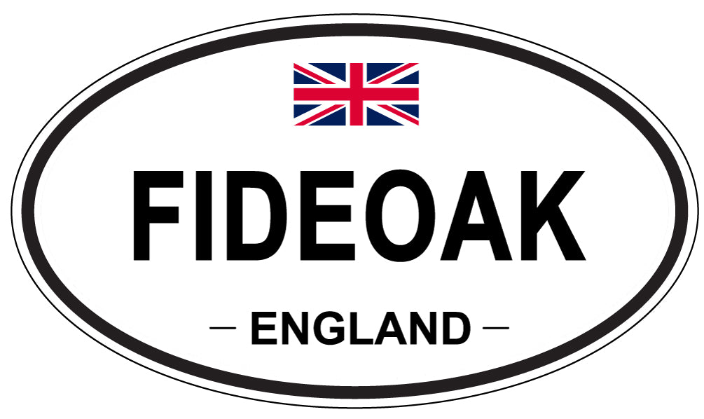 FIDEOAK, England - Oval Magnet