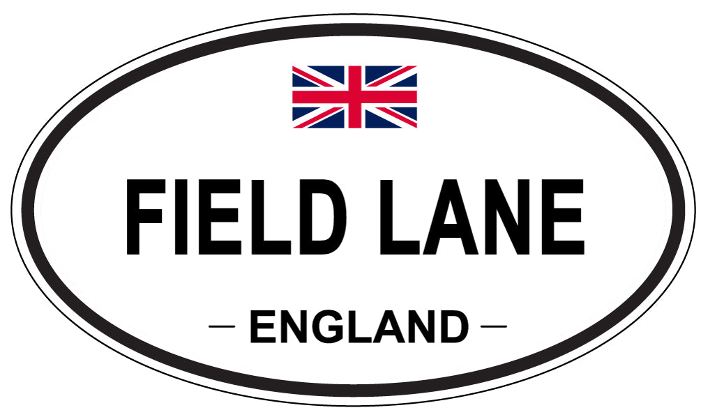 FIELD LANE, England - Oval Magnet