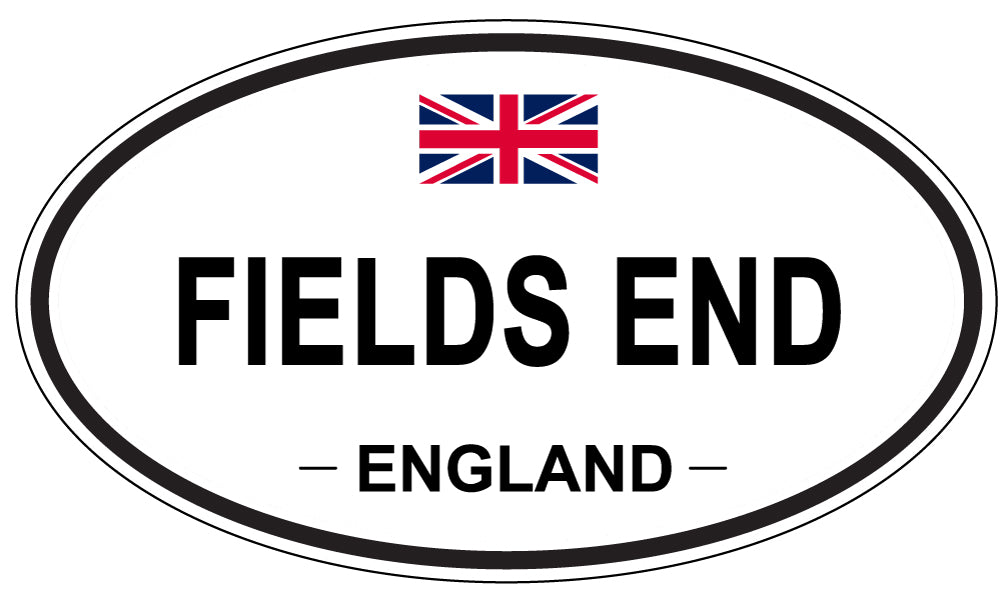 FIELDS END, England - Oval Magnet