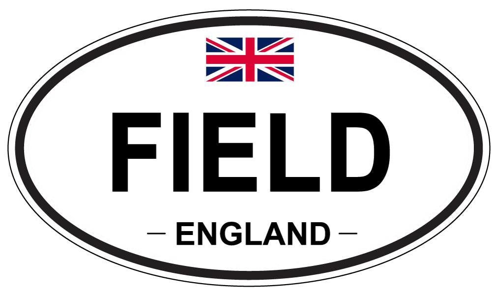 FIELD, England - Oval Magnet