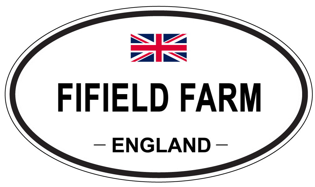 FIFIELD FARM, England - Oval Magnet