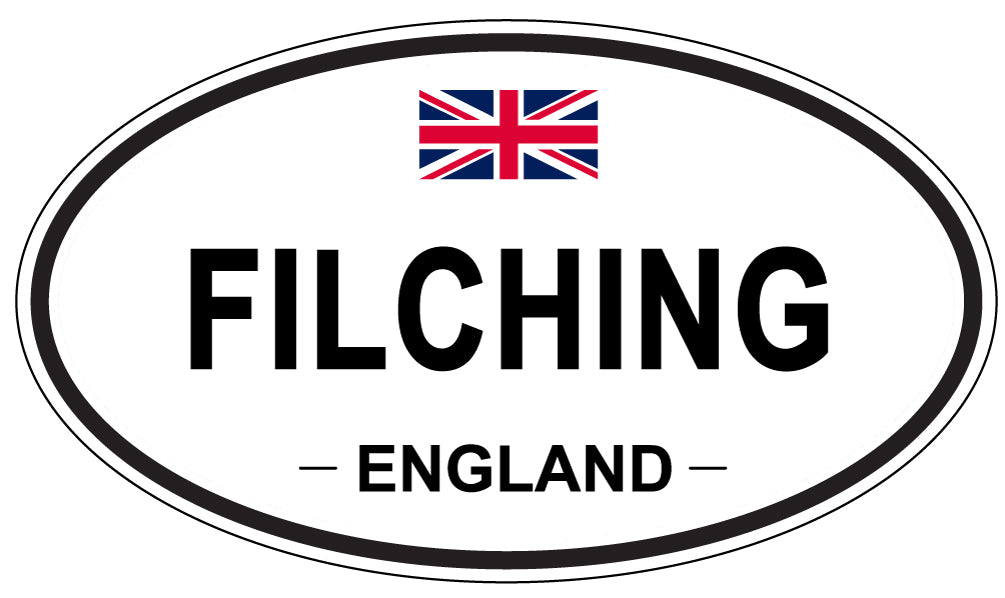 FILCHING, England - Oval Magnet