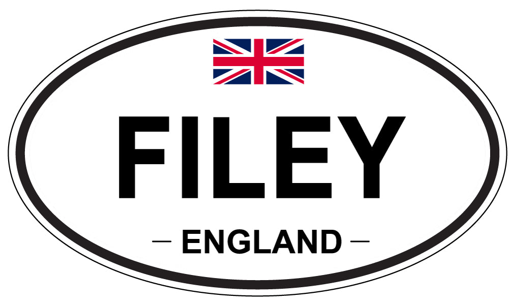 FILEY, England - Oval Magnet