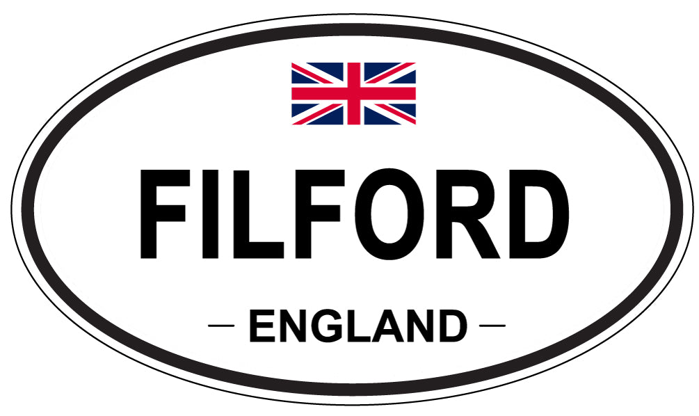 FILFORD, ENGLAND - Oval Sticker