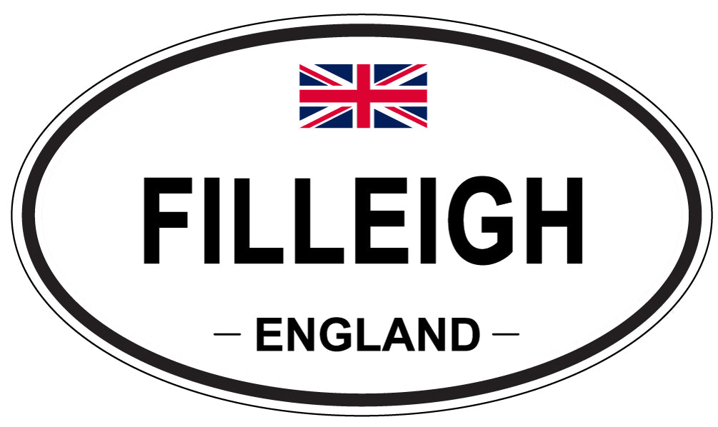 FILLEIGH, England - Oval Magnet