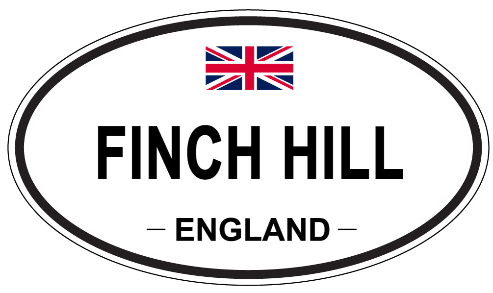 FINCH HILL, England - Oval Magnet
