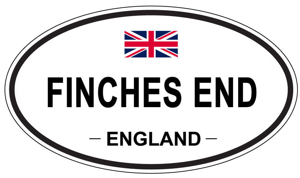 FINCHES END, England - Oval Magnet