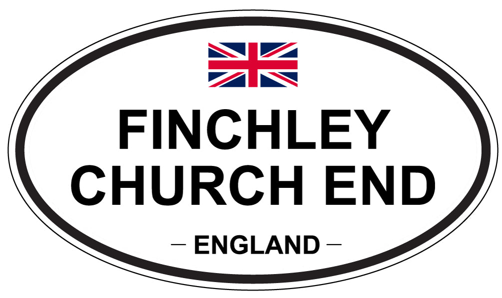 FINCHLEY CHURCH END, England - Oval Magnet