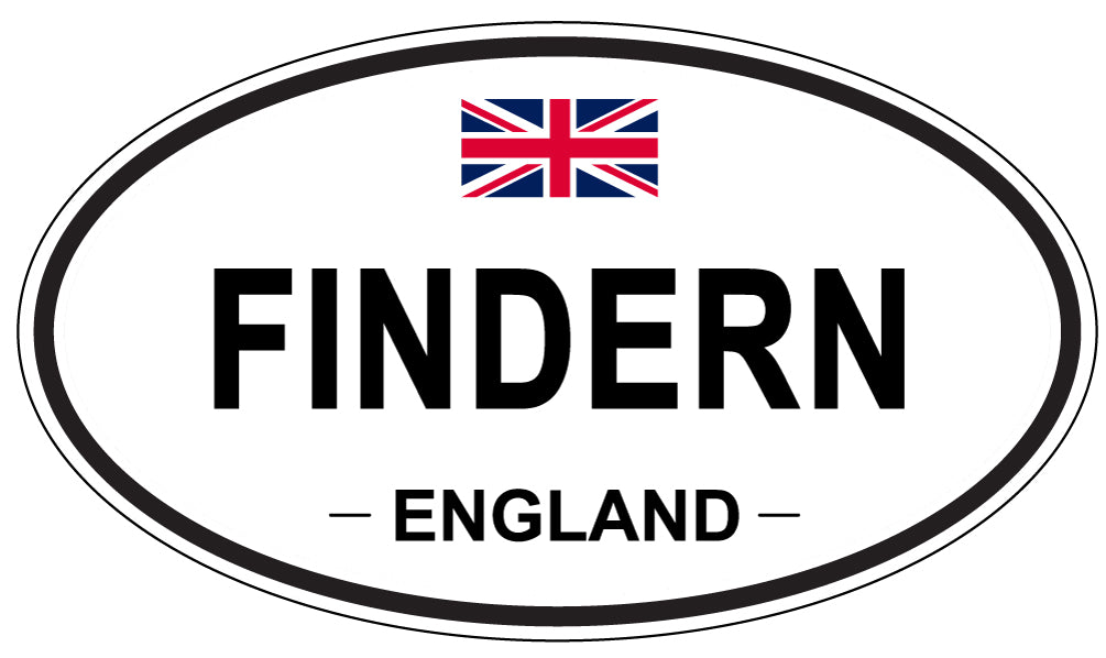 FINDERN, England - Oval Magnet