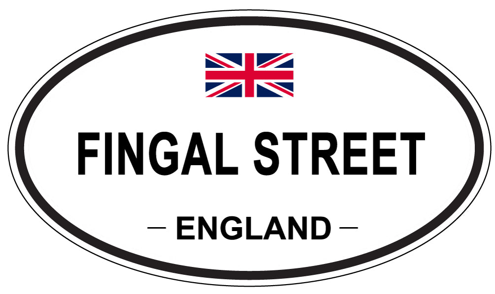 FINGAL STREET, England - Oval Magnet