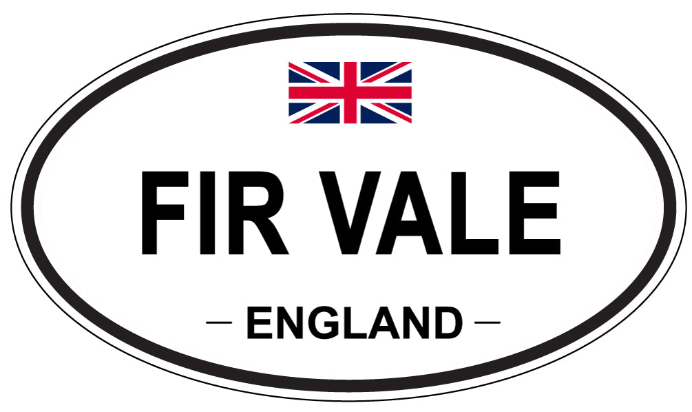 FIR VALE, England - Oval Magnet
