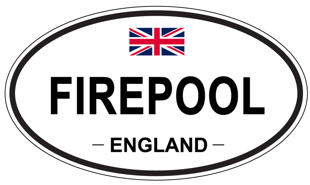 FIREPOOL, England - Oval Magnet