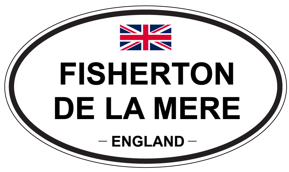 FISHERTON DE LA MERE, ENGLAND - Oval Sticker