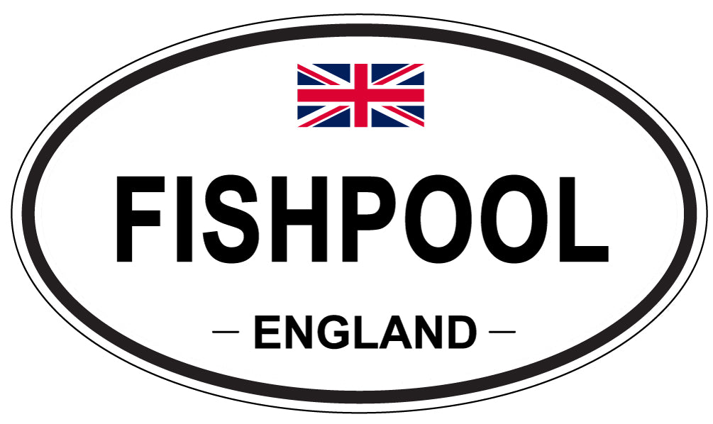 FISHPOOL, England - Oval Magnet