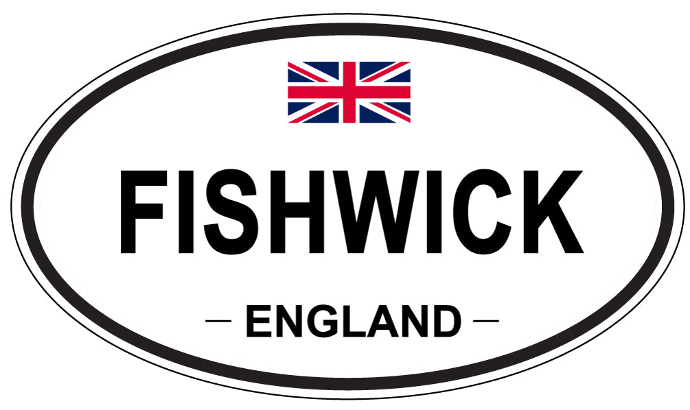FISHWICK, England - Oval Magnet