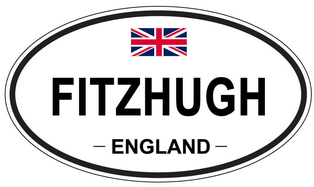 FITZHUGH, England - Oval Magnet