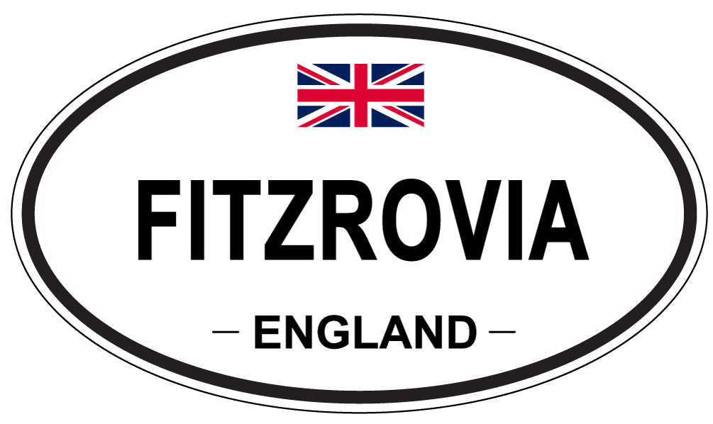 FITZROVIA, England - Oval Magnet