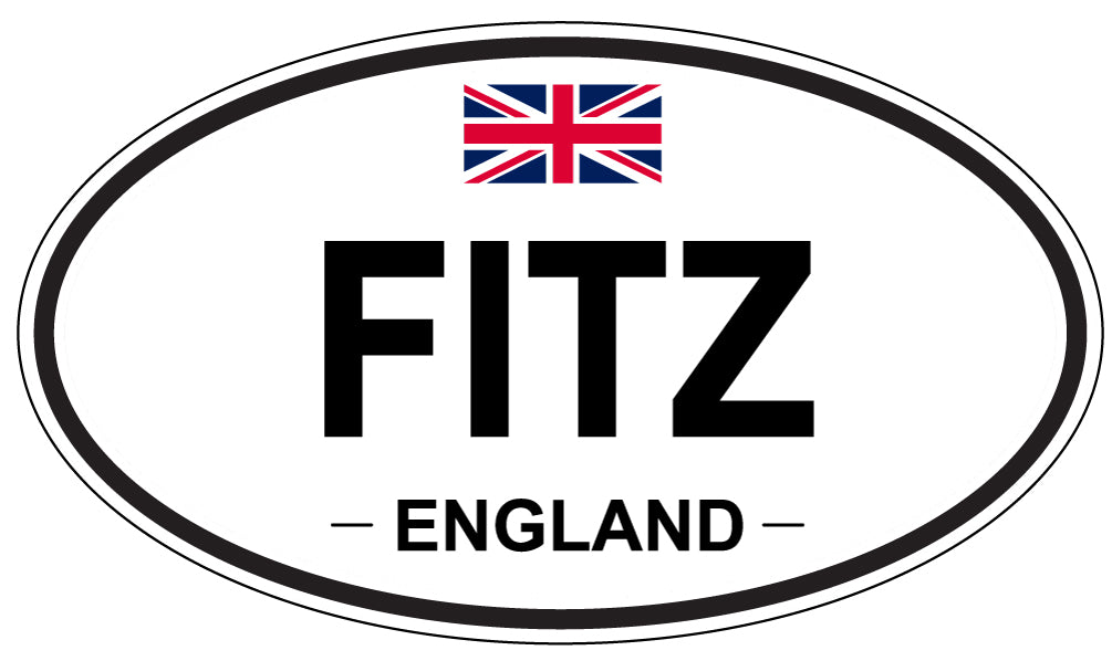 FITZ, England - Oval Magnet