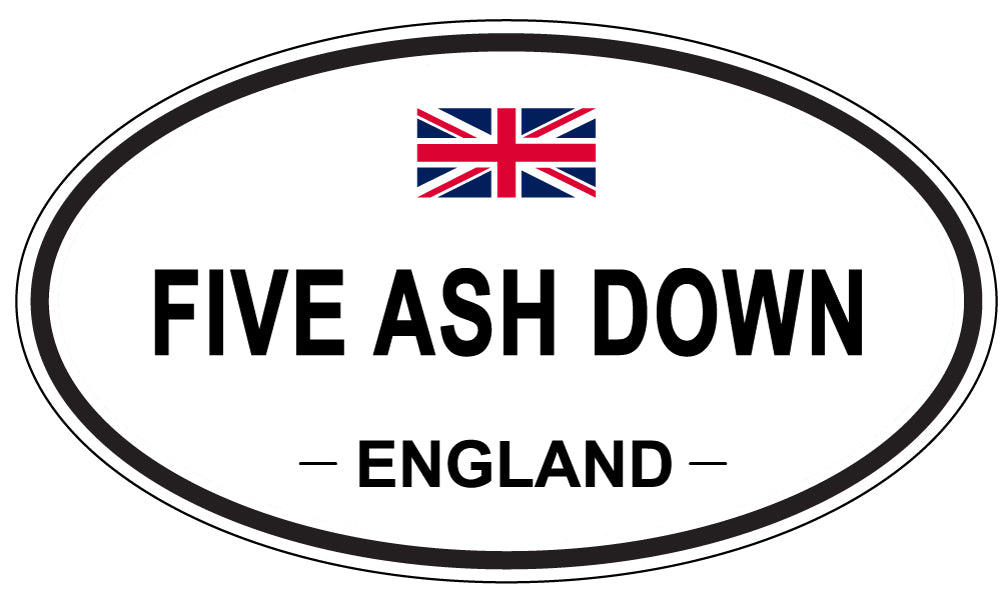 FIVE ASH DOWN, England - Oval Magnet