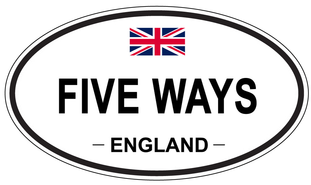 FIVE WAYS, England - Oval Magnet