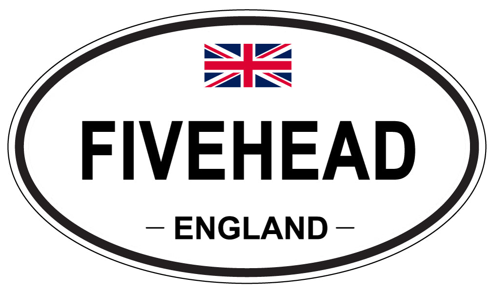 FIVEHEAD, England - Oval Magnet
