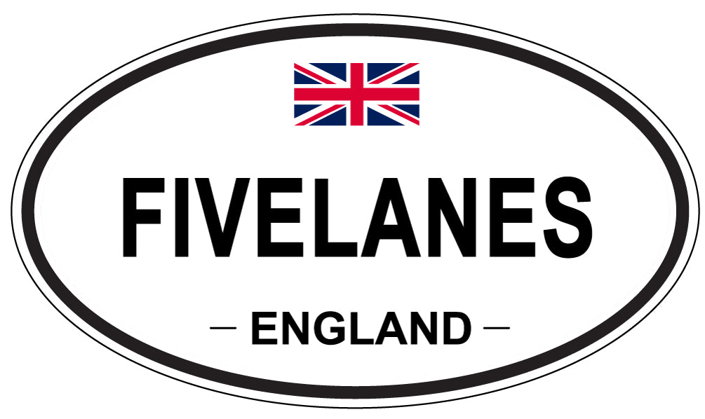 FIVELANES, England - Oval Magnet