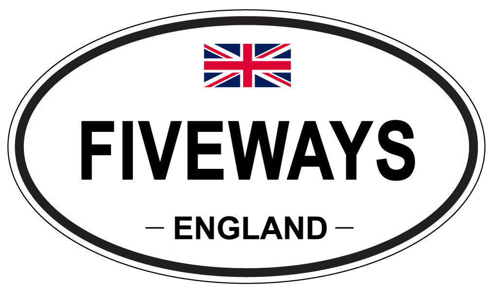 FIVEWAYS, England - Oval Magnet