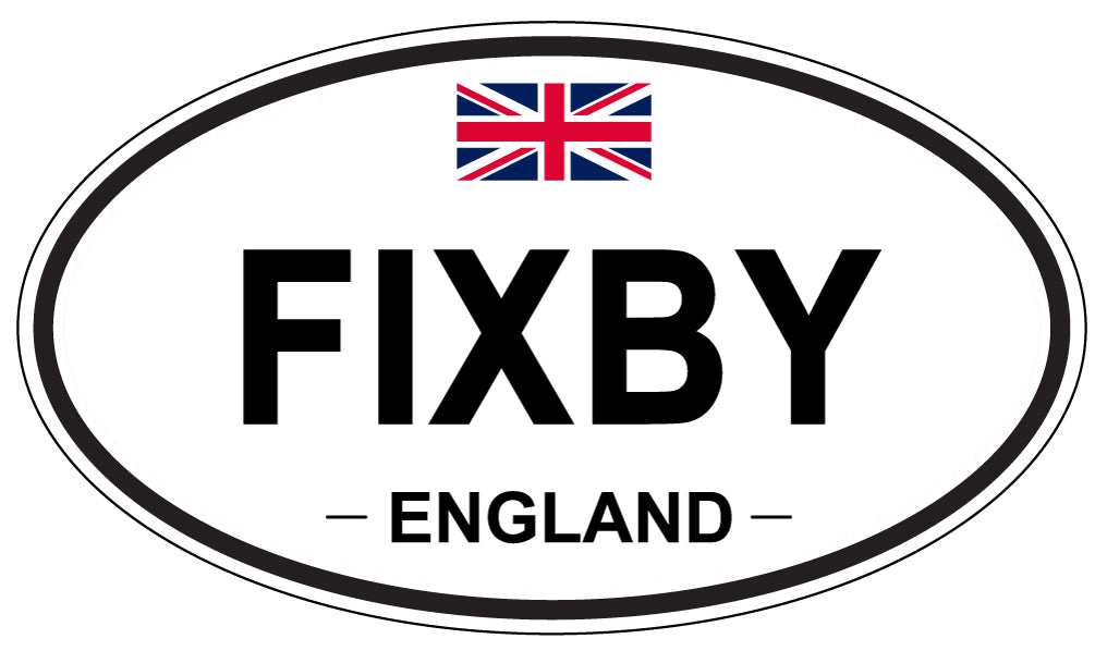 FIXBY, England - Oval Magnet