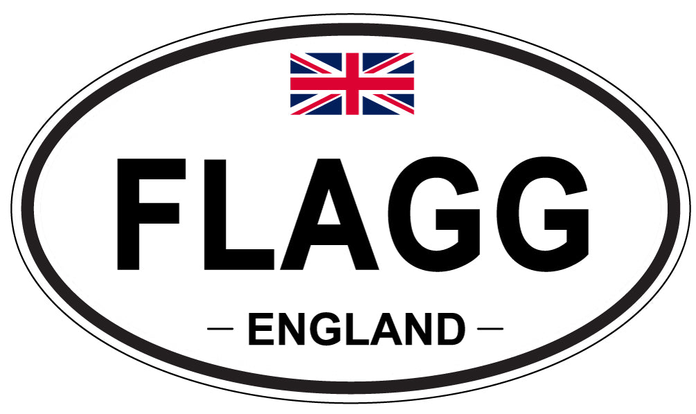 FLAGG, England - Oval Magnet