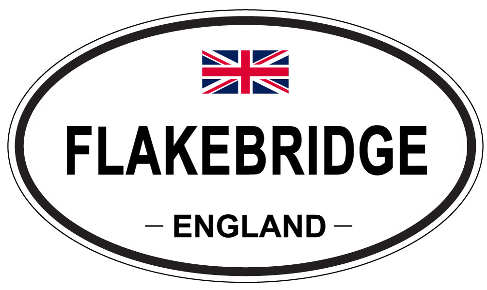 FLAKEBRIDGE, England - Oval Magnet