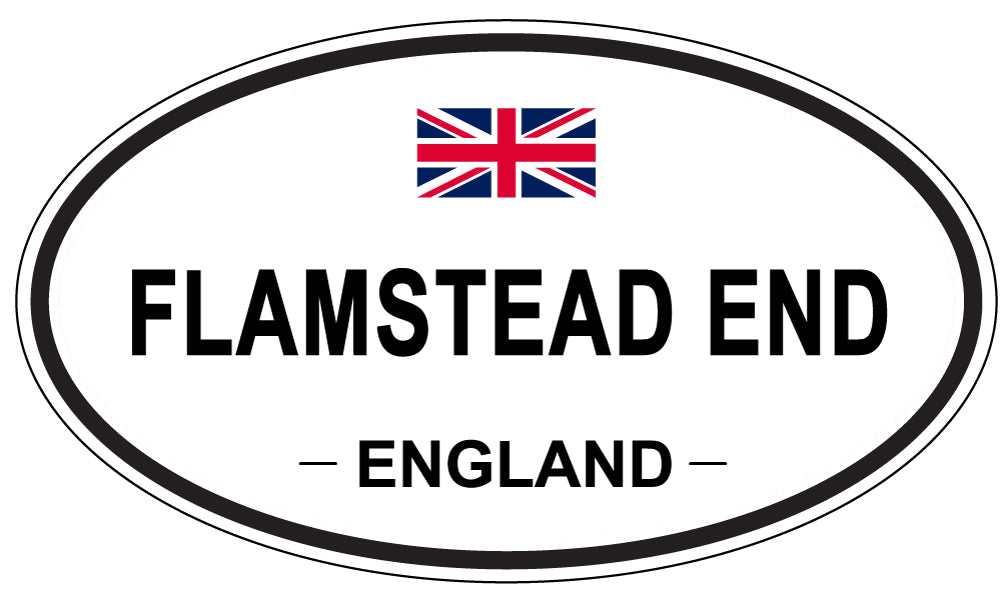 FLAMSTEAD END, England - Oval Magnet