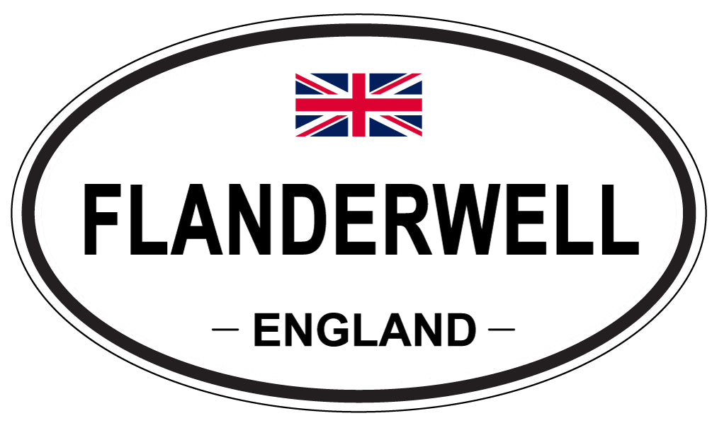 FLANDERWELL, England - Oval Magnet