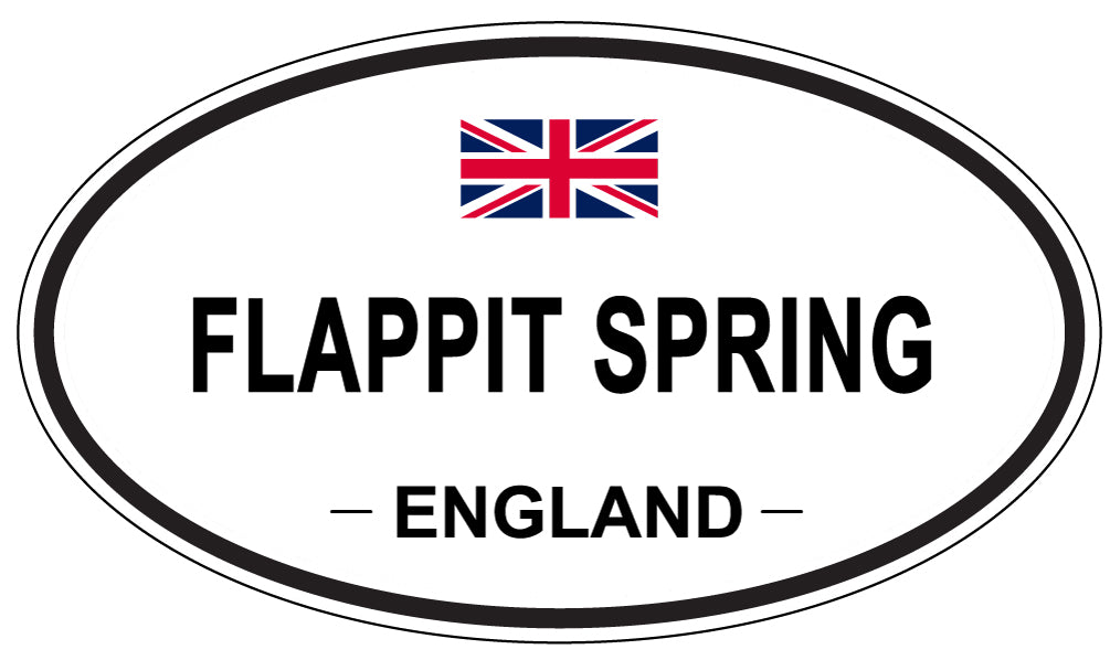 FLAPPIT SPRING, England - Oval Magnet