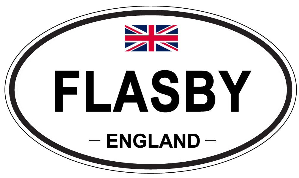 FLASBY, England - Oval Magnet