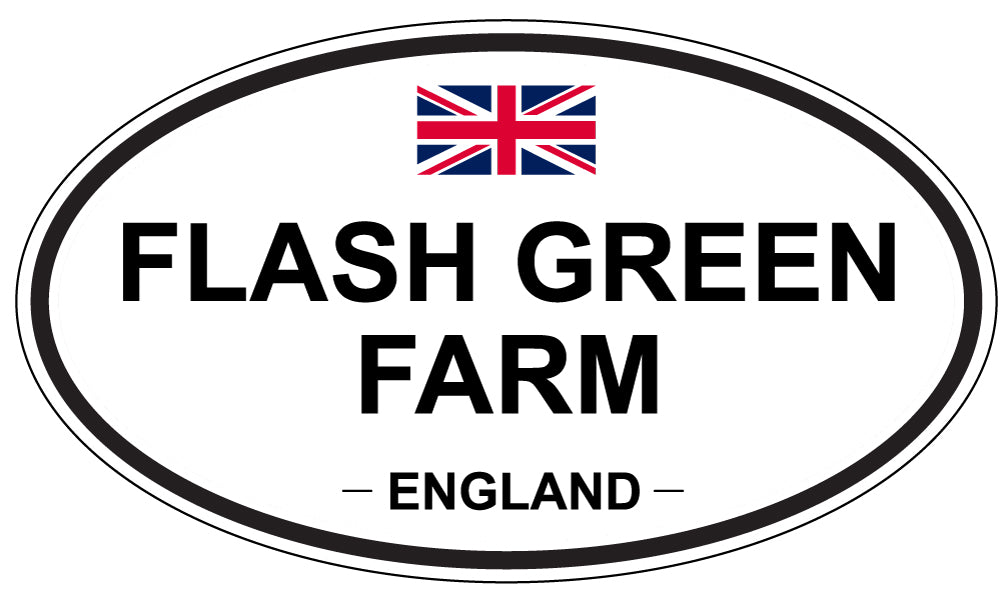 FLASH GREEN FARM, England - Oval Magnet