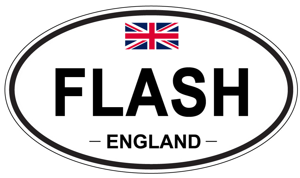 FLASH, England - Oval Magnet