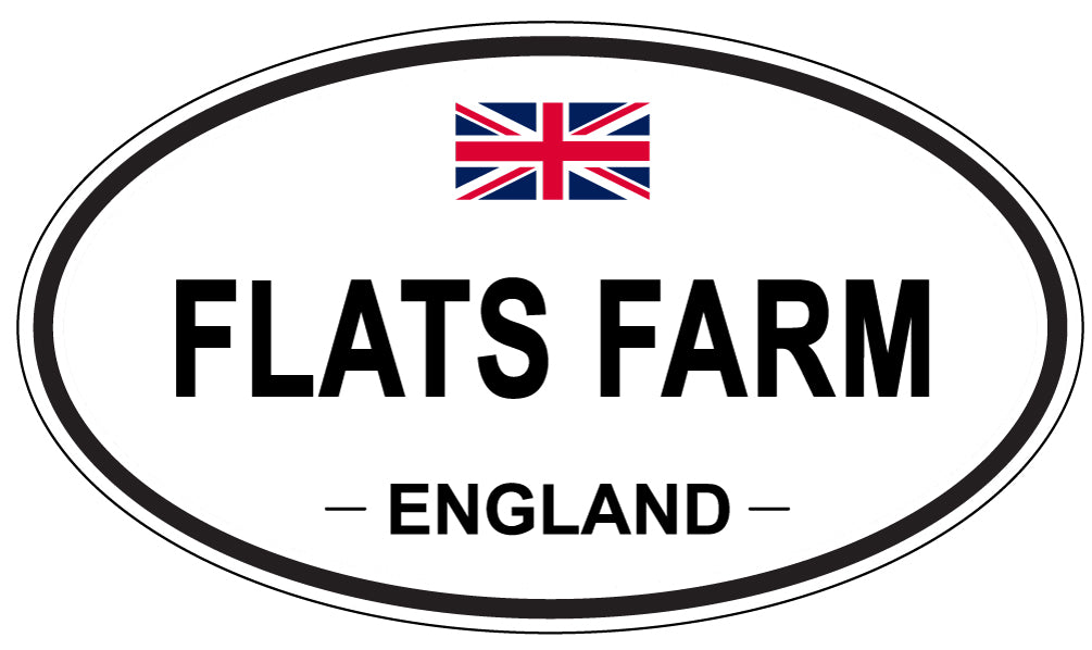 FLATS FARM, England - Oval Magnet