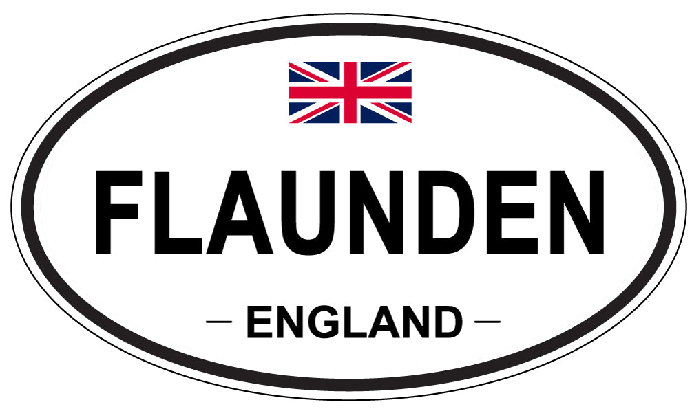 FLAUNDEN, England - Oval Magnet