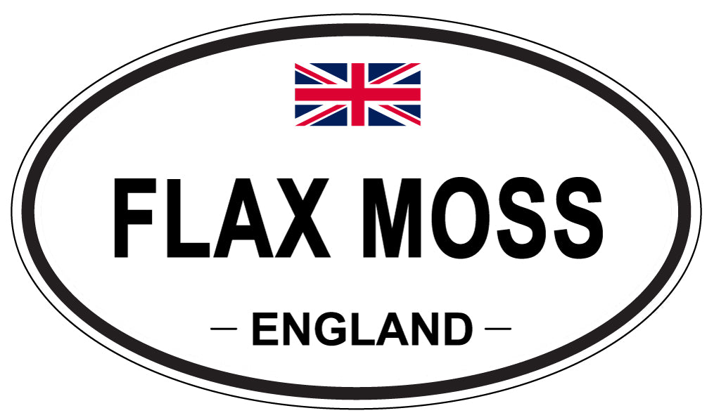 FLAX MOSS, England - Oval Magnet
