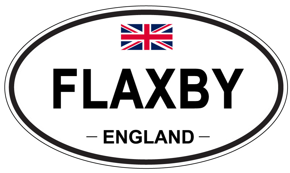 FLAXBY, England - Oval Magnet