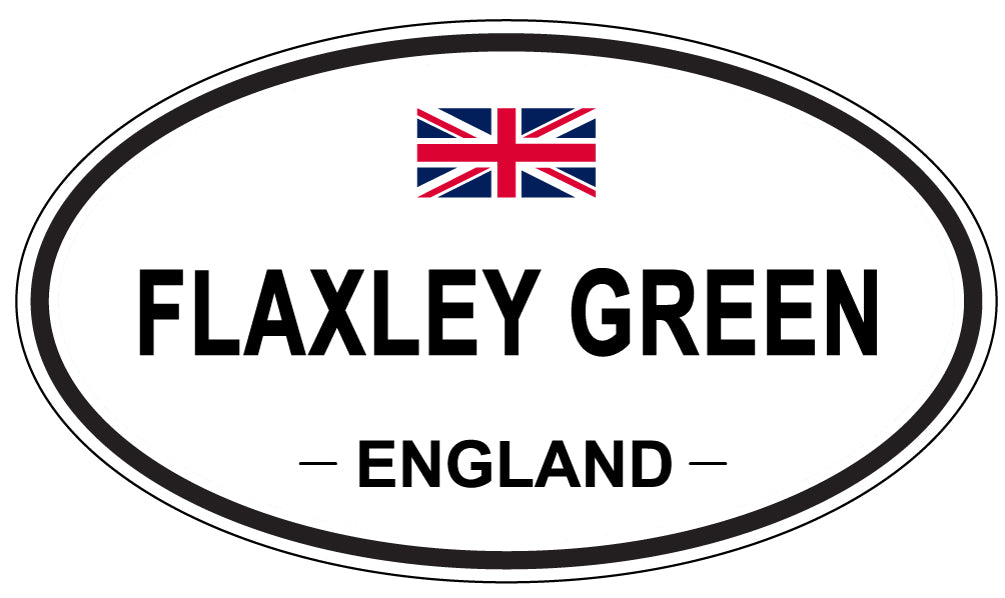 FLAXLEY GREEN, England - Oval Magnet